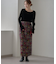 【aguni】ベロア刺繍ナロースカート