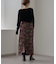 【aguni】ベロア刺繍ナロースカート