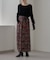 【aguni】ベロア刺繍ナロースカート