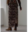 【aguni】ベロア刺繍ナロースカート