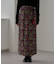 【aguni】ベロア刺繍ナロースカート