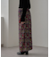 【aguni】ベロア刺繍ナロースカート