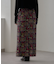 【aguni】ベロア刺繍ナロースカート