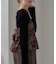 【aguni】ベロア刺繍ビスチェ