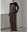 【aguni】ベロア刺繍ビスチェ