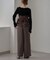 【aguni】ベロア刺繍ビスチェ