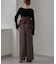 【aguni】ベロア刺繍ビスチェ