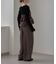 【aguni】ベロア刺繍ビスチェ
