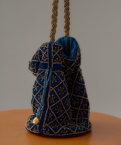 aguni】ベロアビーズ刺繍バッグ｜チャオパニックティピーの通販｜&mall