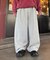 【UNISEX】スラックス見え/あったかワイドスウェットパンツ