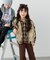 【KIDS】【ジュニアサイズあり】裾断ち切り微起毛チェックフードシャツ