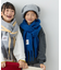 【KIDS】静電気防止洗える太フリンジマフラー