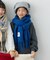 【KIDS】静電気防止洗える太フリンジマフラー