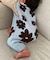 【BABY】総柄フラワーニットロンパース