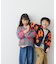 【KIDS】【ジュニアサイズあり】総柄フラワーニットカーデ《ユニセックス》