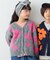 【KIDS】【ジュニアサイズあり】総柄フラワーニットカーデ《ユニセックス》