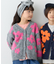 【KIDS】【ジュニアサイズあり】総柄フラワーニットカーデ《ユニセックス》