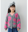 【KIDS】【ジュニアサイズあり】総柄フラワーニットカーデ《ユニセックス》