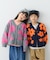 【KIDS】【ジュニアサイズあり】総柄フラワーニットカーデ《ユニセックス》