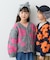 【KIDS】【ジュニアサイズあり】総柄フラワーニットカーデ《ユニセックス》