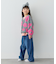 【KIDS】【ジュニアサイズあり】総柄フラワーニットカーデ《ユニセックス》