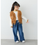 【KIDS】【ジュニアサイズあり】洗える手編みタッチフリンジニットベスト