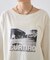 クロップド丈ピグメントフォトプリントTee
