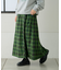 【GEVACO】チェックサイドベルトスカート