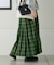 【GEVACO】チェックサイドベルトスカート