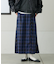 【GEVACO】チェックサイドベルトスカート