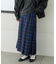 【GEVACO】チェックサイドベルトスカート
