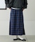 【GEVACO】チェックサイドベルトスカート