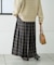 【GEVACO】チェックサイドベルトスカート