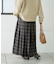 【GEVACO】チェックサイドベルトスカート