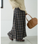 【GEVACO】チェックサイドベルトスカート