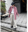 【PATTIPATTI】ビックシルエットブランケットネルチェックシャツ