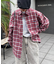 【PATTIPATTI】ビックシルエットブランケットネルチェックシャツ