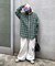 【PATTIPATTI】ビックシルエットブランケットネルチェックシャツ
