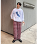 【PATTIPATTI】ブランケットネルチェックパンツ