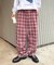 【PATTIPATTI】ブランケットネルチェックパンツ