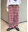 【PATTIPATTI】ブランケットネルチェックパンツ