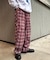 【PATTIPATTI】ブランケットネルチェックパンツ