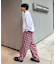 【PATTIPATTI】ブランケットネルチェックパンツ