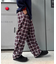【PATTIPATTI】ブランケットネルチェックパンツ
