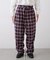【PATTIPATTI】ブランケットネルチェックパンツ