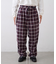 【PATTIPATTI】ブランケットネルチェックパンツ
