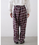 【PATTIPATTI】ブランケットネルチェックパンツ