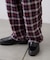 【PATTIPATTI】ブランケットネルチェックパンツ