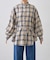 ウエストマークチェックオーバーシャツ