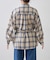 ウエストマークチェックオーバーシャツ
